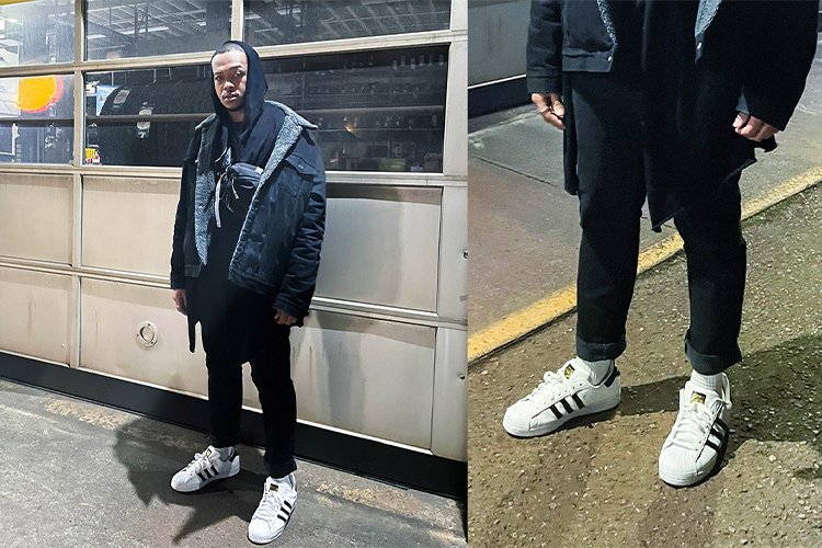 Try this sporty-casual Adidas outfit
