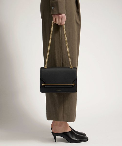 1) East-West shoulder bag (long shape, sits under the arm)