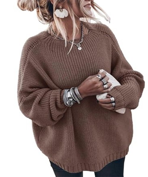 3) An oversized sweater (soft knit, relaxed but not sloppy)