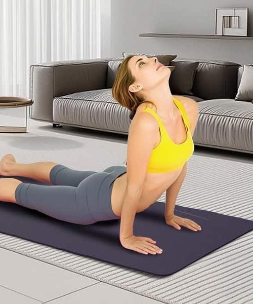 A non-slip exercise mat
