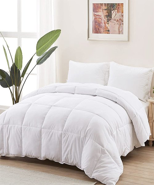 A quality duvet insert (or comforter) that matches your climate