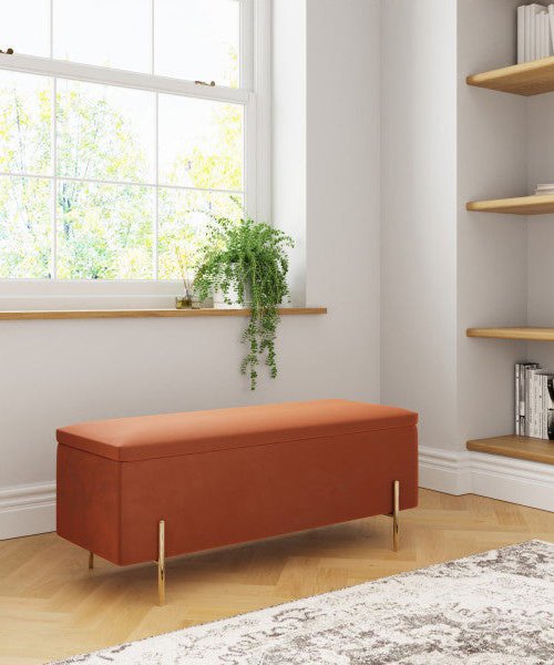 A storage ottoman or bench