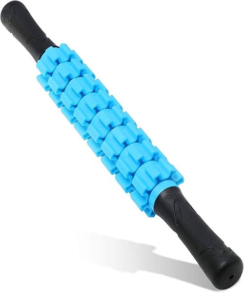 A textured roller or massage stick (for targeted spots)