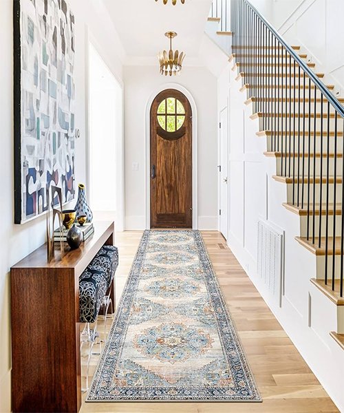 A washable runner rug