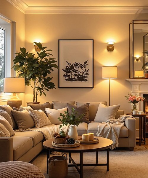 The “Warm-Neutral + Layered Lighting” Refresh That Makes Any Room Feel New